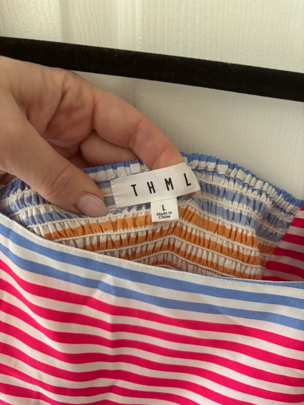 THML Multicolor Striped Ruffle Tank Top - Picture 3 of 3